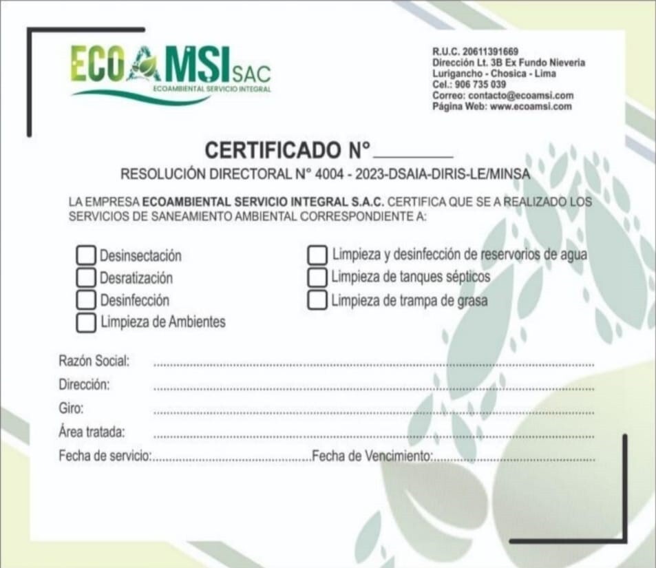 certificado
